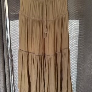 Rachel Zoe Tan Maxi Skirt